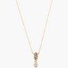 Jewelry CHAN LUU INC. | Chan Luu Serrated Bezel Diamond Necklace In Gold Yellow Gold