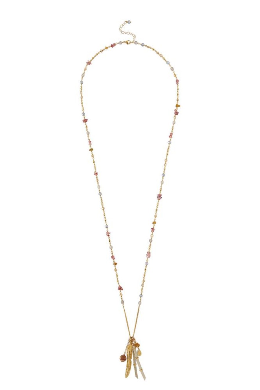 Jewelry CHAN LUU INC. | Chan Luu Beaded Necklace W/ Stones Tourmaline Mix