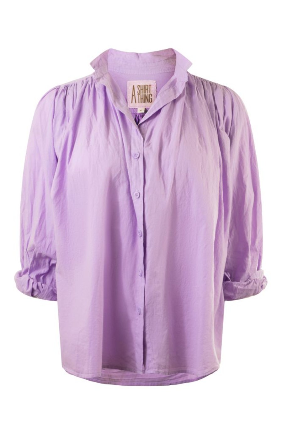 Tops A Shirt Thing | A Shirt Thing Flora Top In Lavender