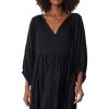 Dresses & Jumpsuits VELVET | Velvet Erin Shirred Waist Long Sleeve Dress In Black