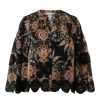 Tops Cara Cara | Cara Cara Emma Top In Black Vintage Paisley