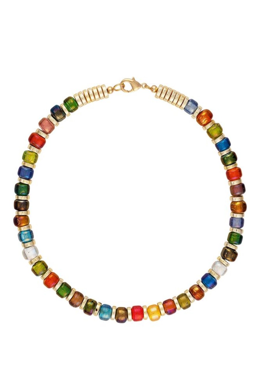 Jewelry ALEXA LEIGH FINE JEWELRY | Alexa Leigh Multicolor Beaded Necklace Yellow Gold