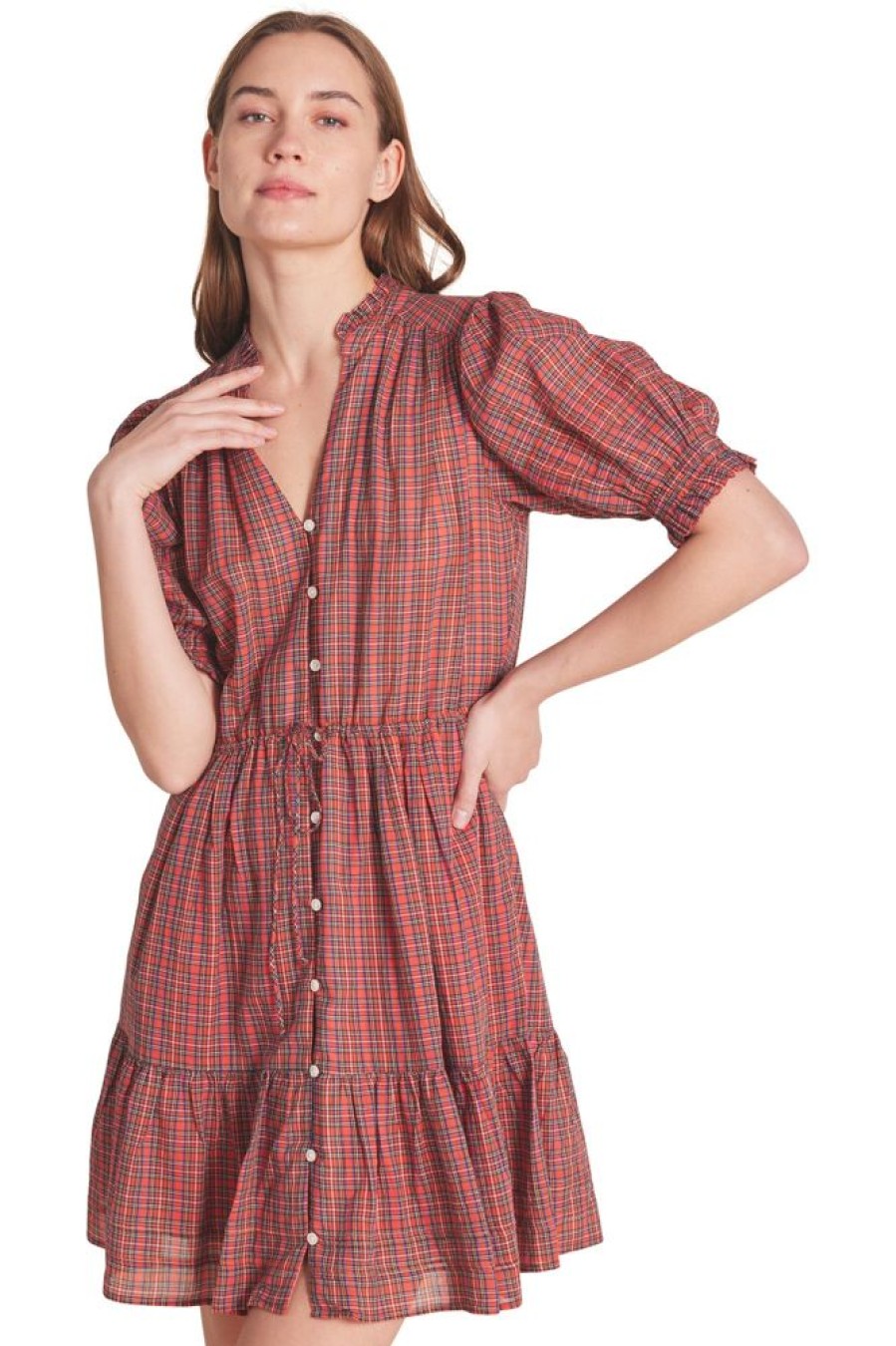 Dresses & Jumpsuits Trovata | Trovata Birds Of Paradis Yulia Dress In Redford Plaid