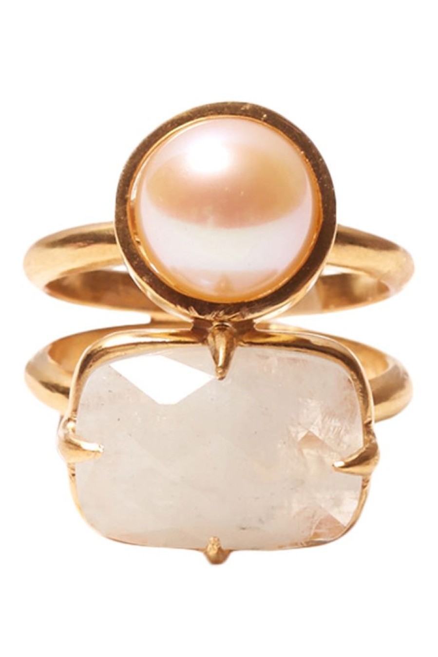 Jewelry CHAN LUU INC. | Chan Luu Venus Stacked Ring In Moonstone