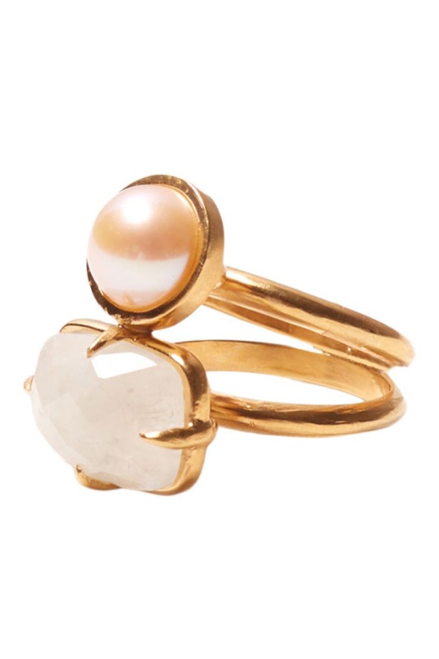 Jewelry CHAN LUU INC. | Chan Luu Venus Stacked Ring In Moonstone