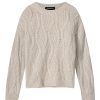 Sweaters REPEAT | Repeat Cashmere Chunky Cashmere Cable Knit Sweater In Sand