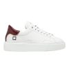 Accessories D.A.T.E | D.A.T.E. Sfera Patent Sneaker In White Bordeaux White - Bordeaux