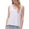 Tops MICHAEL STARS | Michael Stars Dina Mixed Fabric Tank