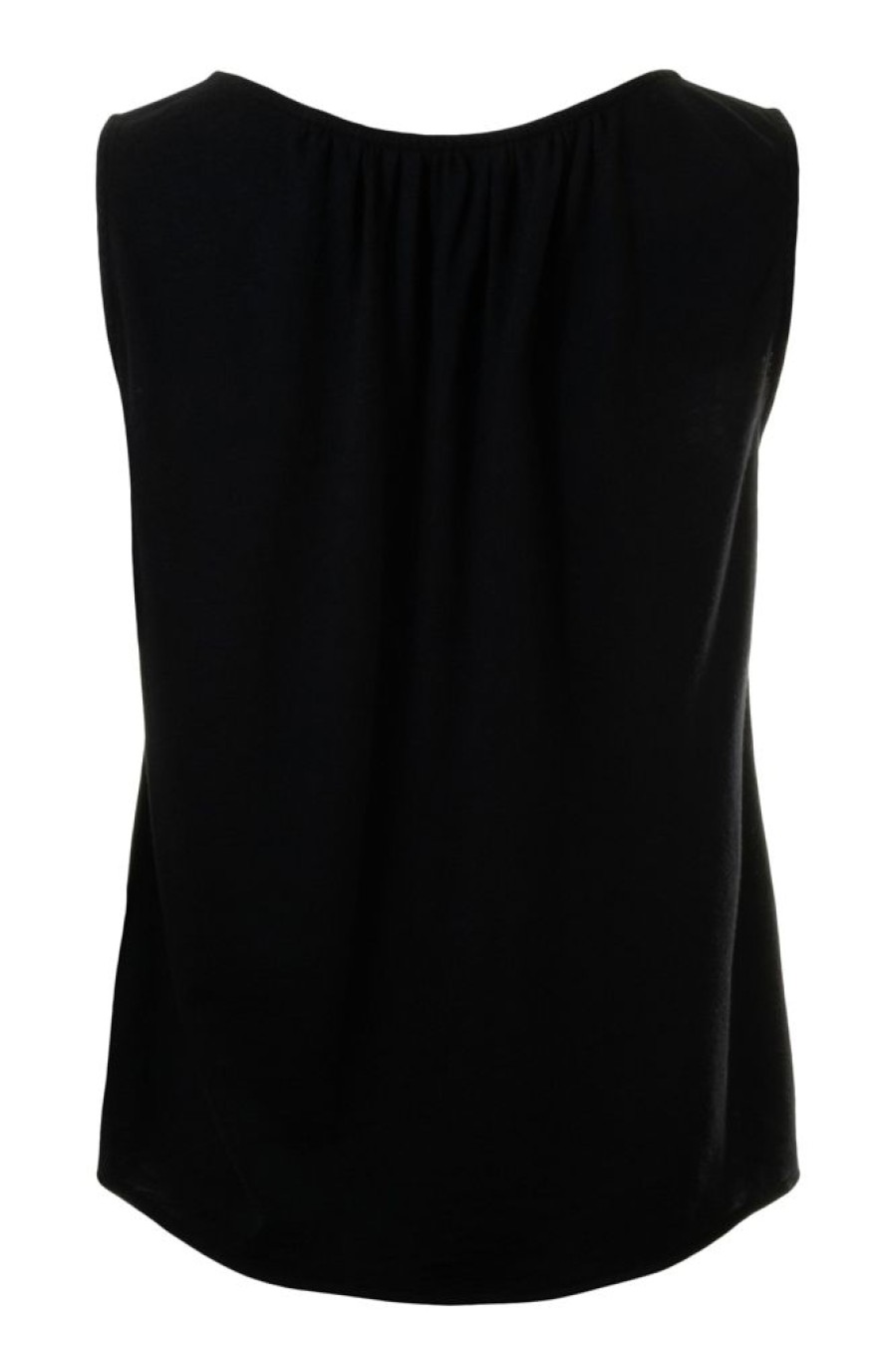 Tops VELVET | Velvet Celeste Lux Slub Mixed Tank In Black