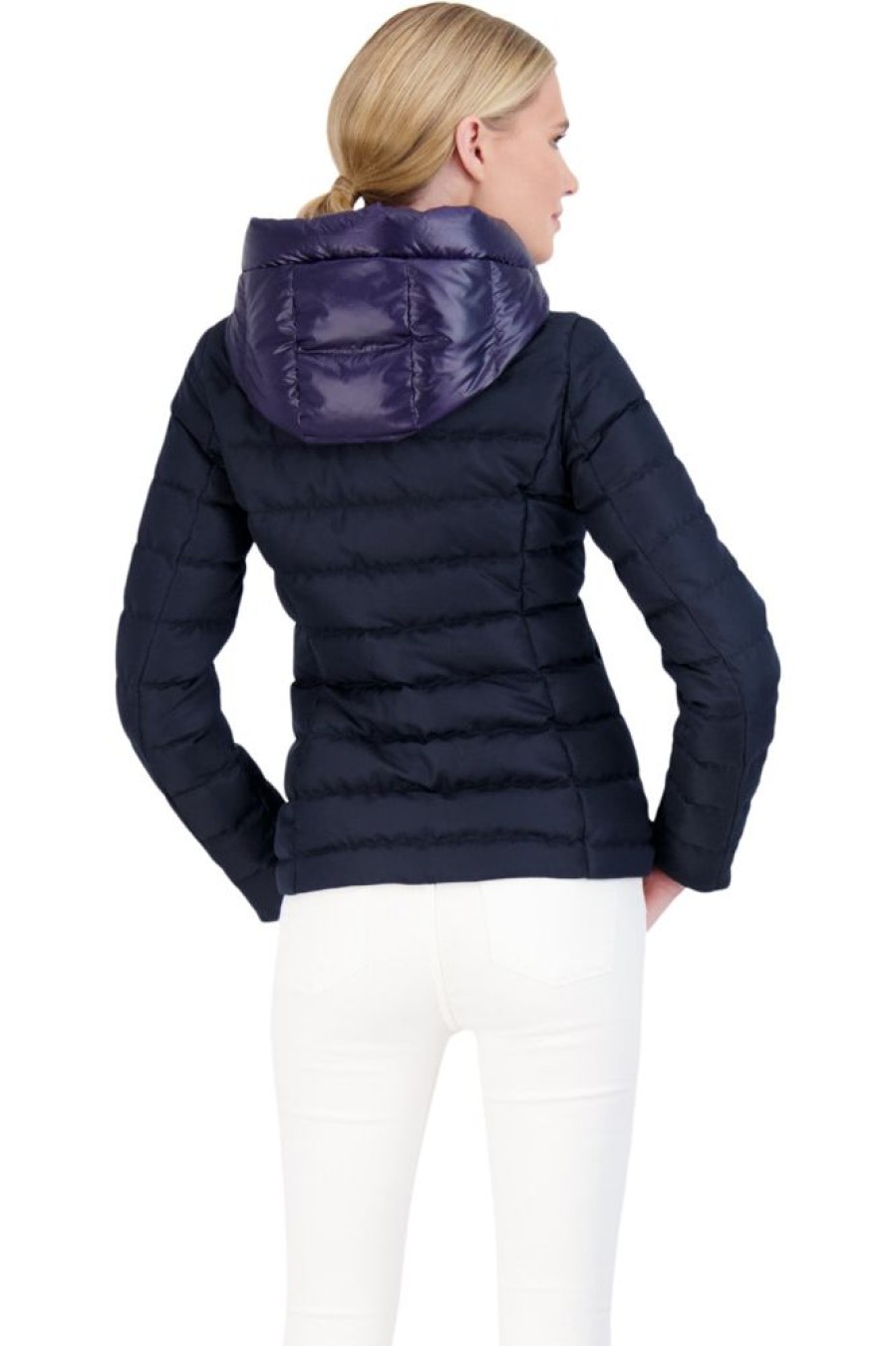 Blazers & Outerwear Cotes of London | Cotes Of London Devon Down Jacket With Hood In Ink Navy