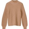 Sweaters REPEAT | Repeat Cashmere Mock Neck Sweater In Camel