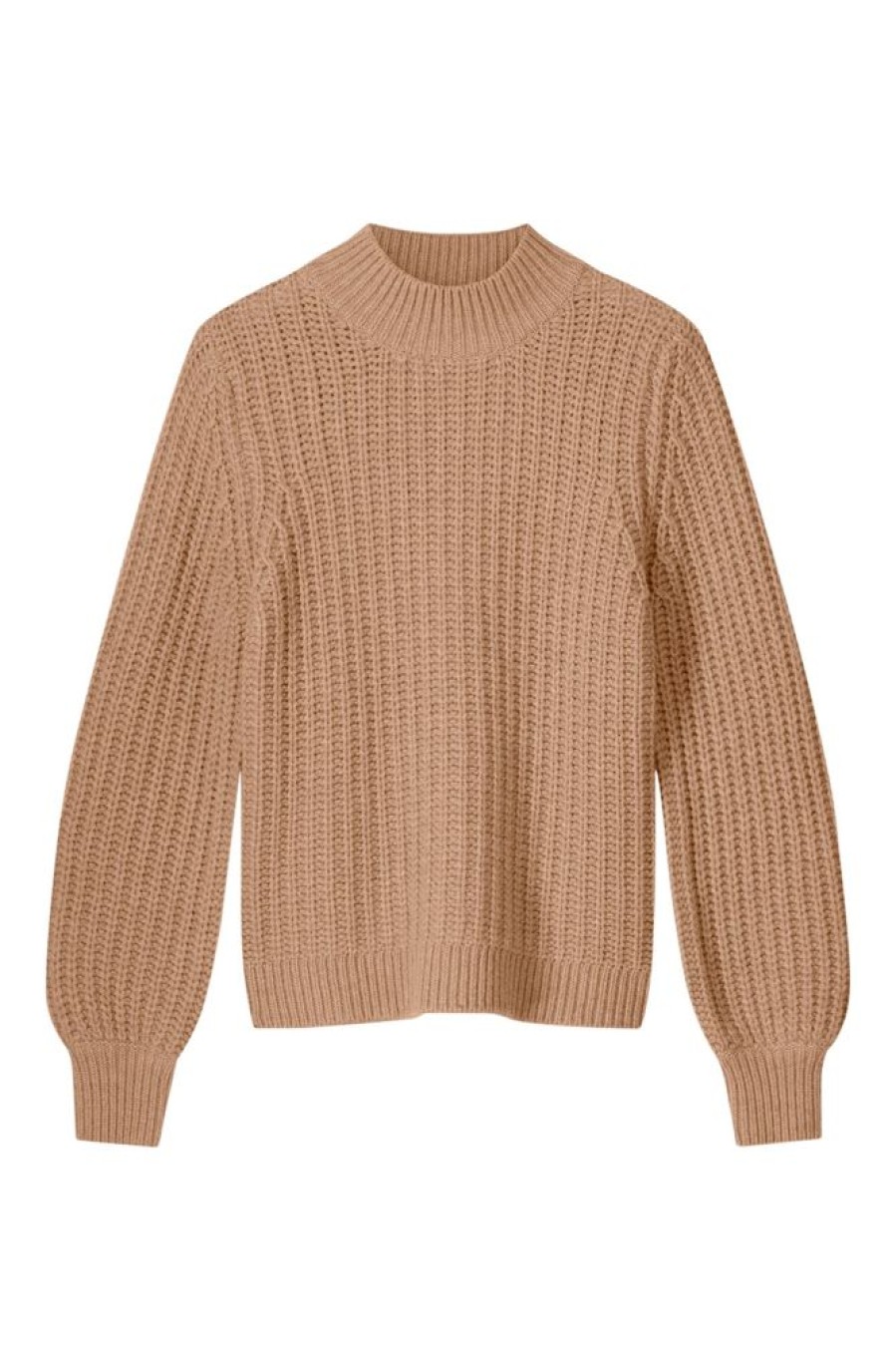 Sweaters REPEAT | Repeat Cashmere Mock Neck Sweater In Camel