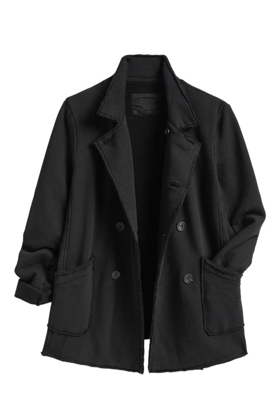 Blazers & Outerwear Frank & Eileen | Frank & Eileen Belfast English Peacoat In Black