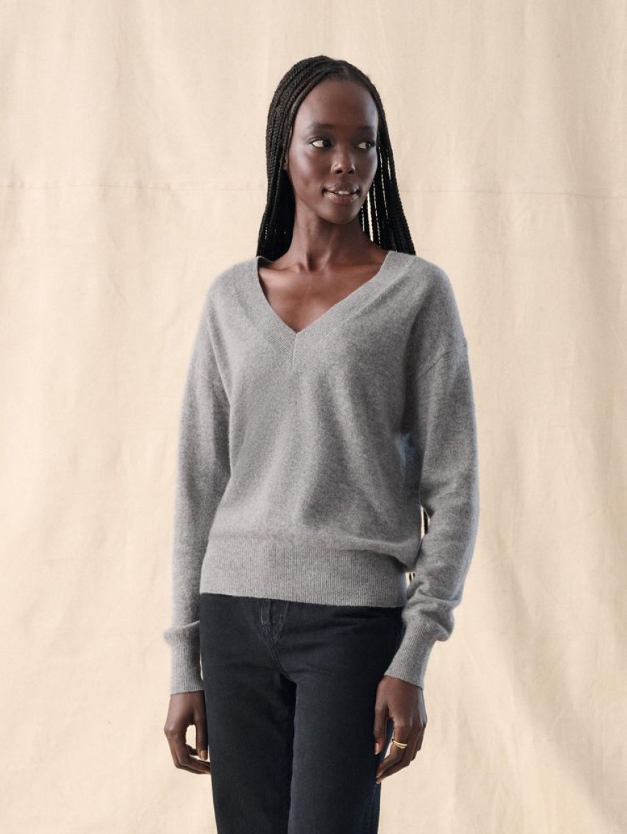 Sweaters WHITE & WARREN | White & Warren Classic Cashmere V-Neck Sweater