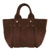 Accessories CLARE V. | Clare V. Le Petit Box Tote In Chocolate Suede