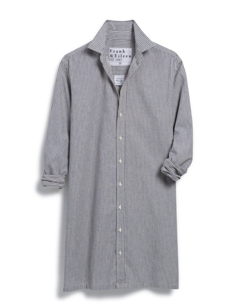 Dresses & Jumpsuits Frank & Eileen | Frank & Eileen Hunter Shirtdress In Navy Natural Stripe