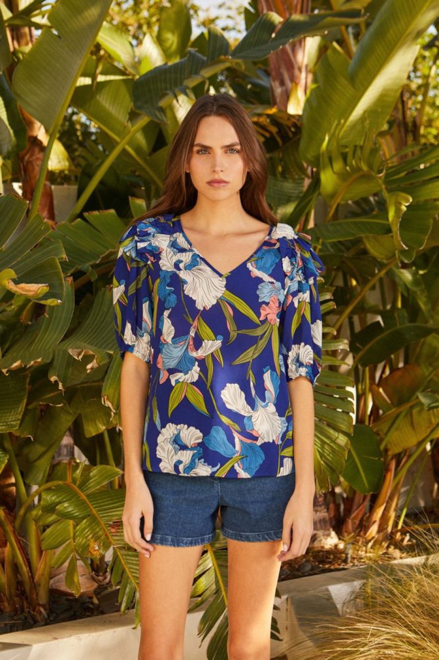 Tops Caballero | Caballero Cloe Top In Deco Floral