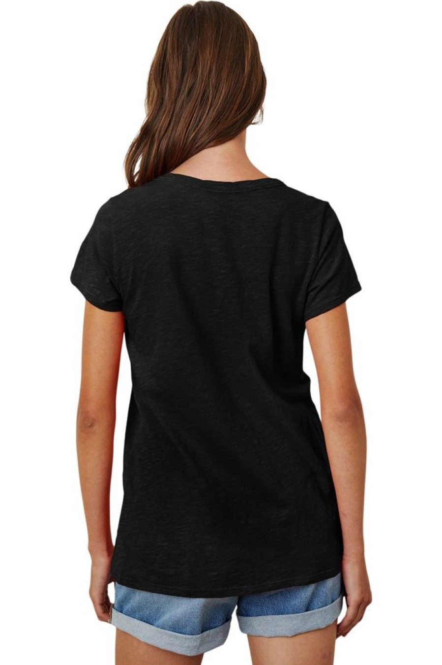 Tops VELVET | Velvet Tilly Original Slub Crew Neck Tee