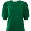 Tops MICHAEL STARS | Michael Stars Rosario Fabrix Mix Scoop Neck Tee