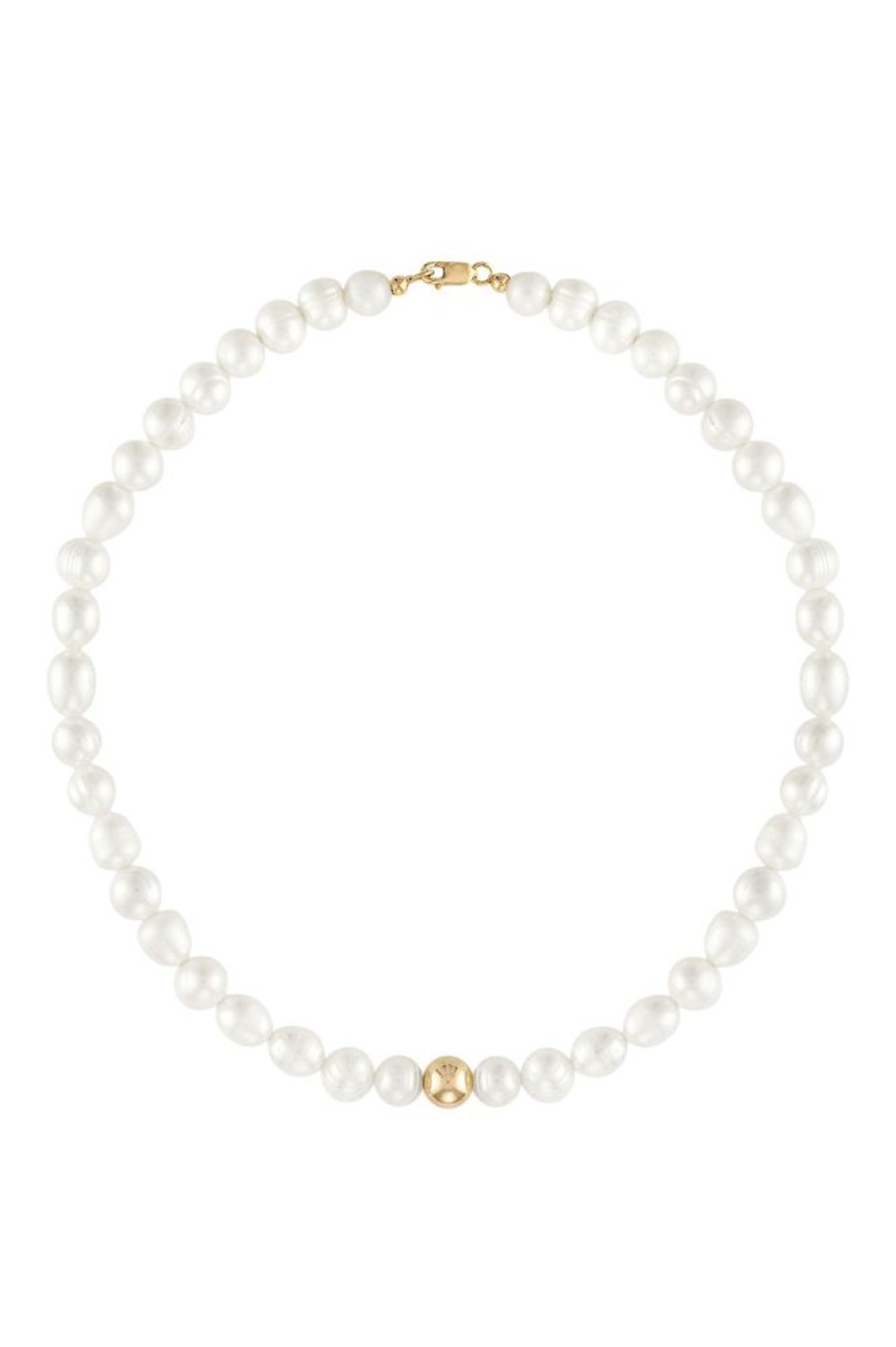 Jewelry ALEXA LEIGH FINE JEWELRY | Alexa Leigh Pearl Girl Necklace Yellow Gold