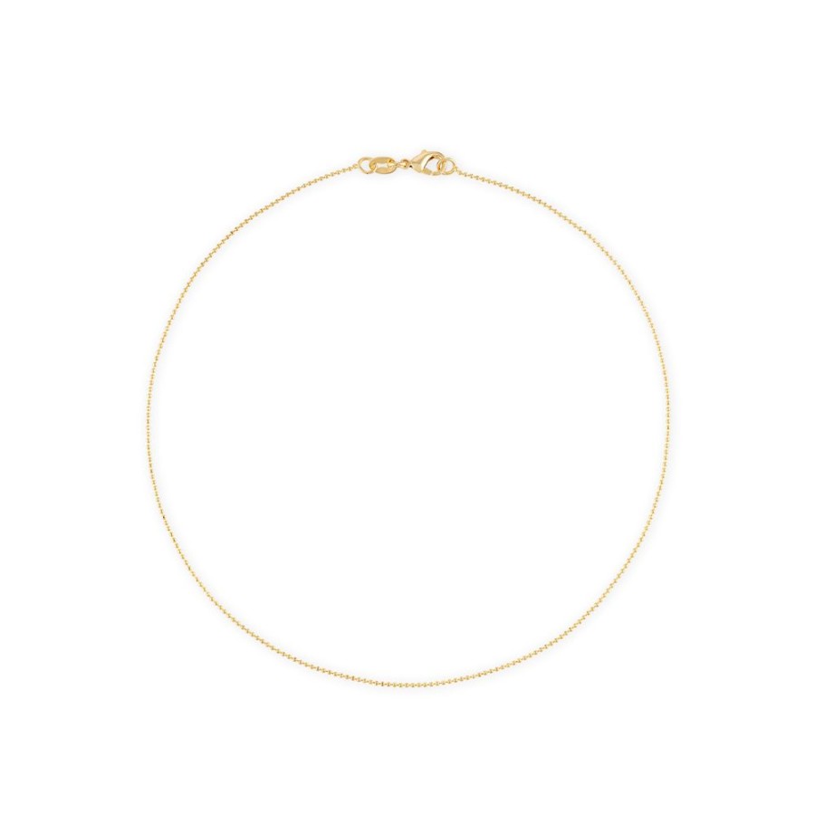 Jewelry ALEXA LEIGH FINE JEWELRY | Alexa Leigh 1Mm Diamond Cut Gold Ball Chain Bracelet Yellow Gold