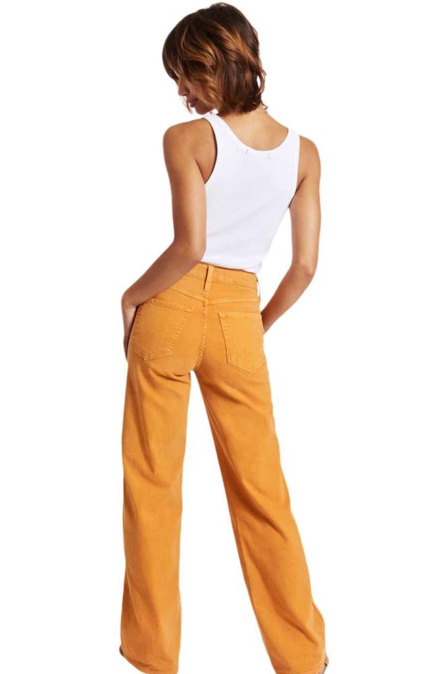 Pants, Shorts, & Skirts Amo Denim | Amo Denim Sylvia Straight Leg In Apricot