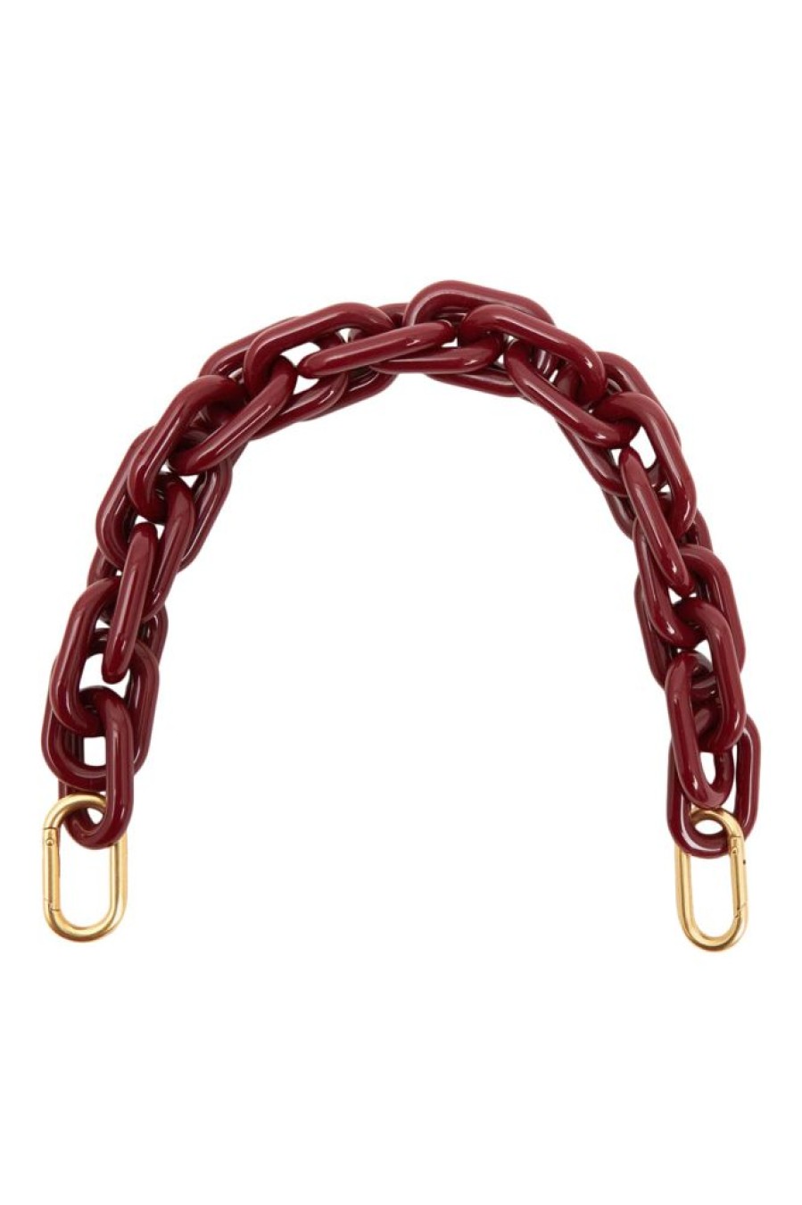 Accessories CLARE V. | Clare V. Shortie Strap In Oxblood Resin