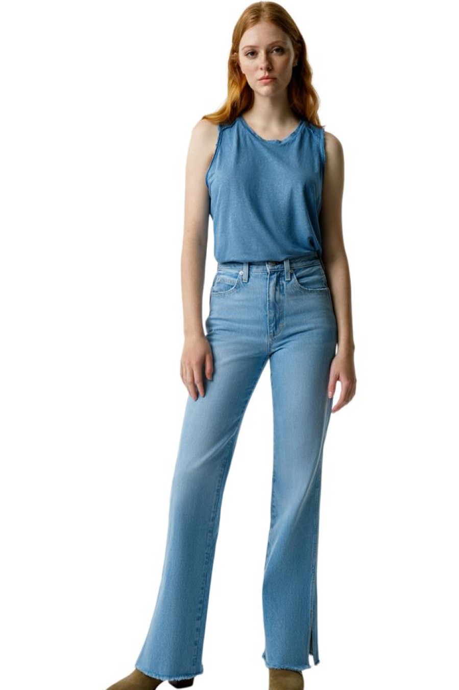 Denim Amo Denim | Amo Denim Liz Split Flare In Infatuation