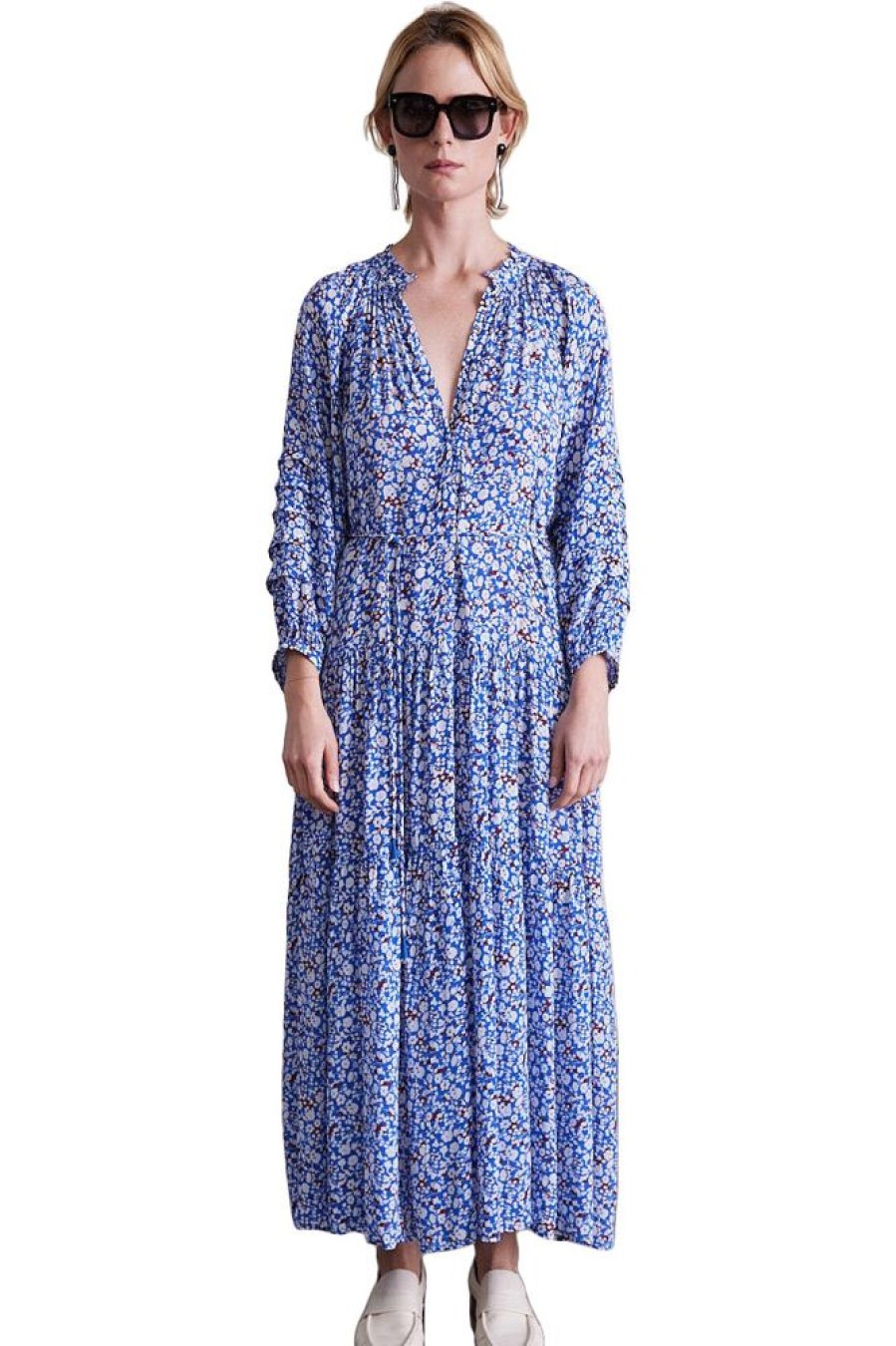 Dresses & Jumpsuits Apiece Apart | Apiece Apart Trinidad Maxi Dress In Piet Floral Blue