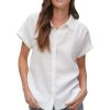 Tops MICHAEL STARS | Michael Stars Charlie Button Down In White