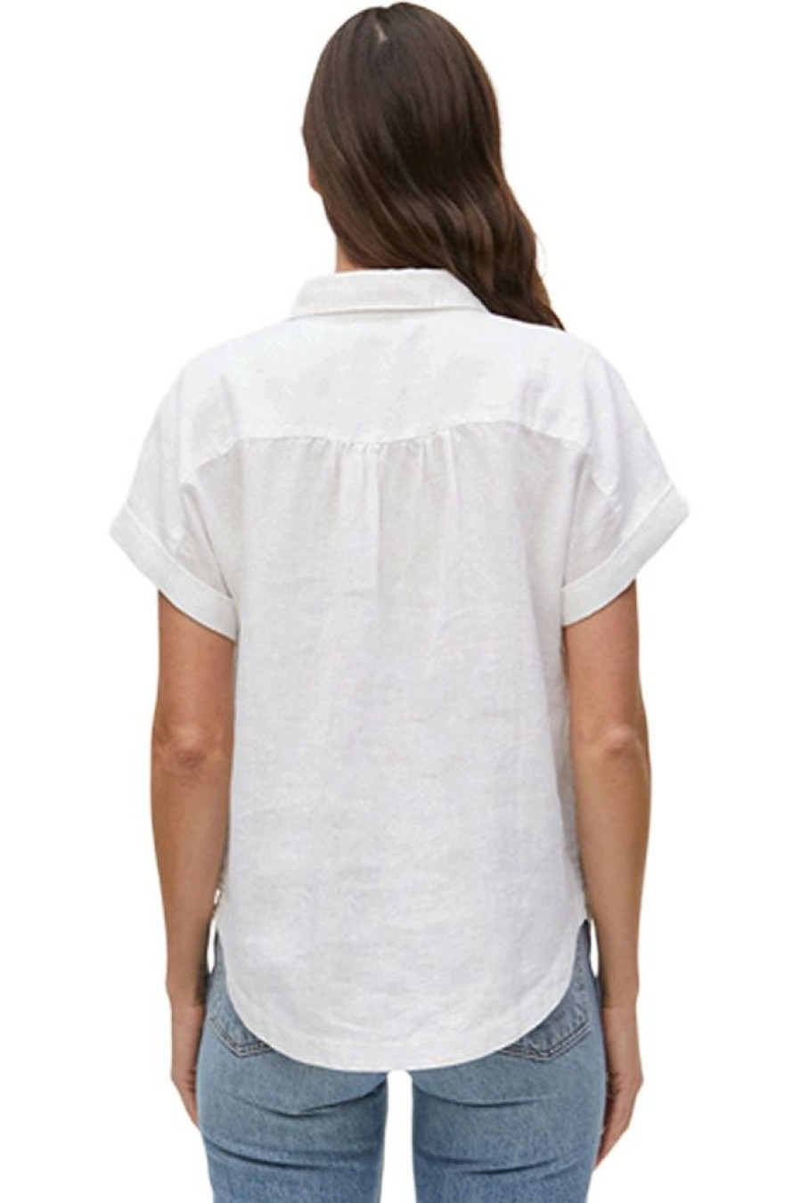 Tops MICHAEL STARS | Michael Stars Charlie Button Down In White