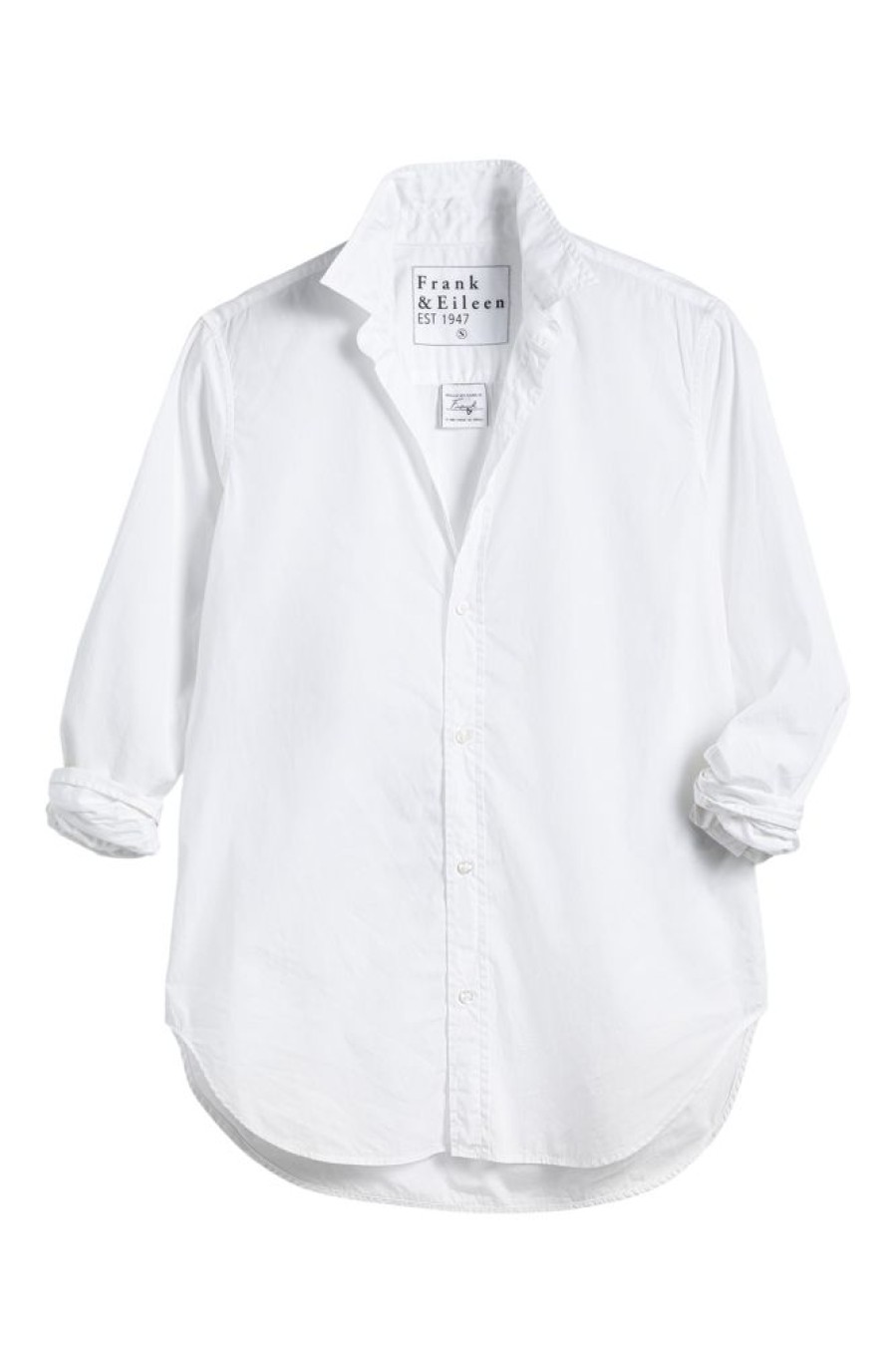 Tops Frank & Eileen | Frank & Eileen Frank Poplin Button Down In White White Poplin