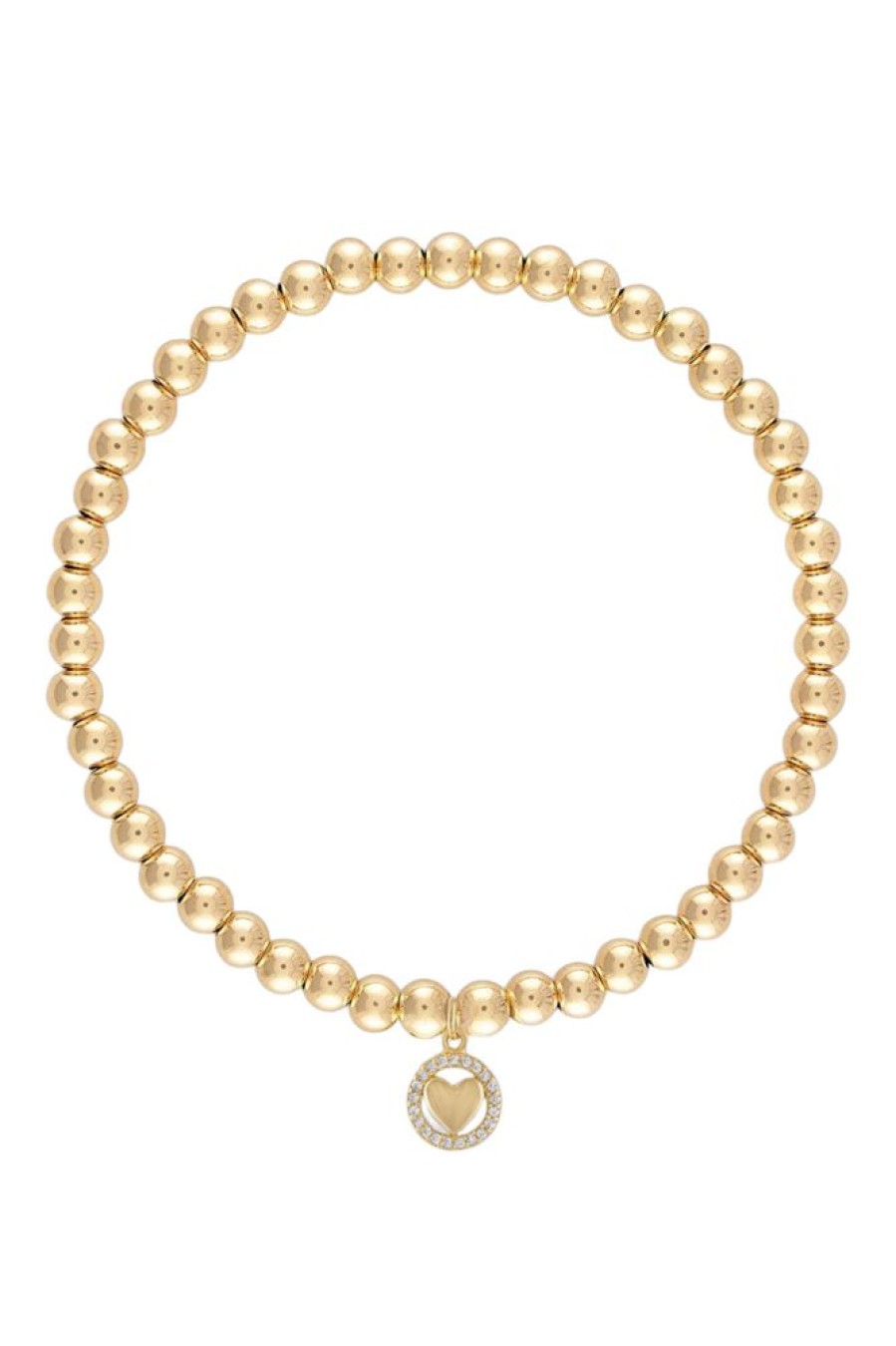 Jewelry ALEXA LEIGH | Alexa Leigh Open Heart Bracelet In Yellow Gold