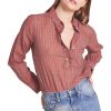 Tops Trovata | Trovata Birds Of Paradis Breezy Blouse In Redford Plaid