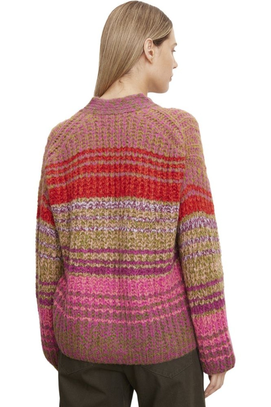 Sweaters VELVET | Velvet Eddie Alpaca Striped Cardigan In Multi