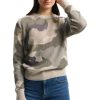 Sweaters WHITE & WARREN | White & Warren Cashmere Camo Waffle Knit Sweatshirt In Green Camo