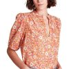 Tops Trovata | Trovata Birds Of Paradis Aline Blouse In Autumn Fields