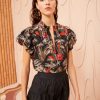 Tops Ulla Johnson | Ulla Johnson Klara Top In Anthurium