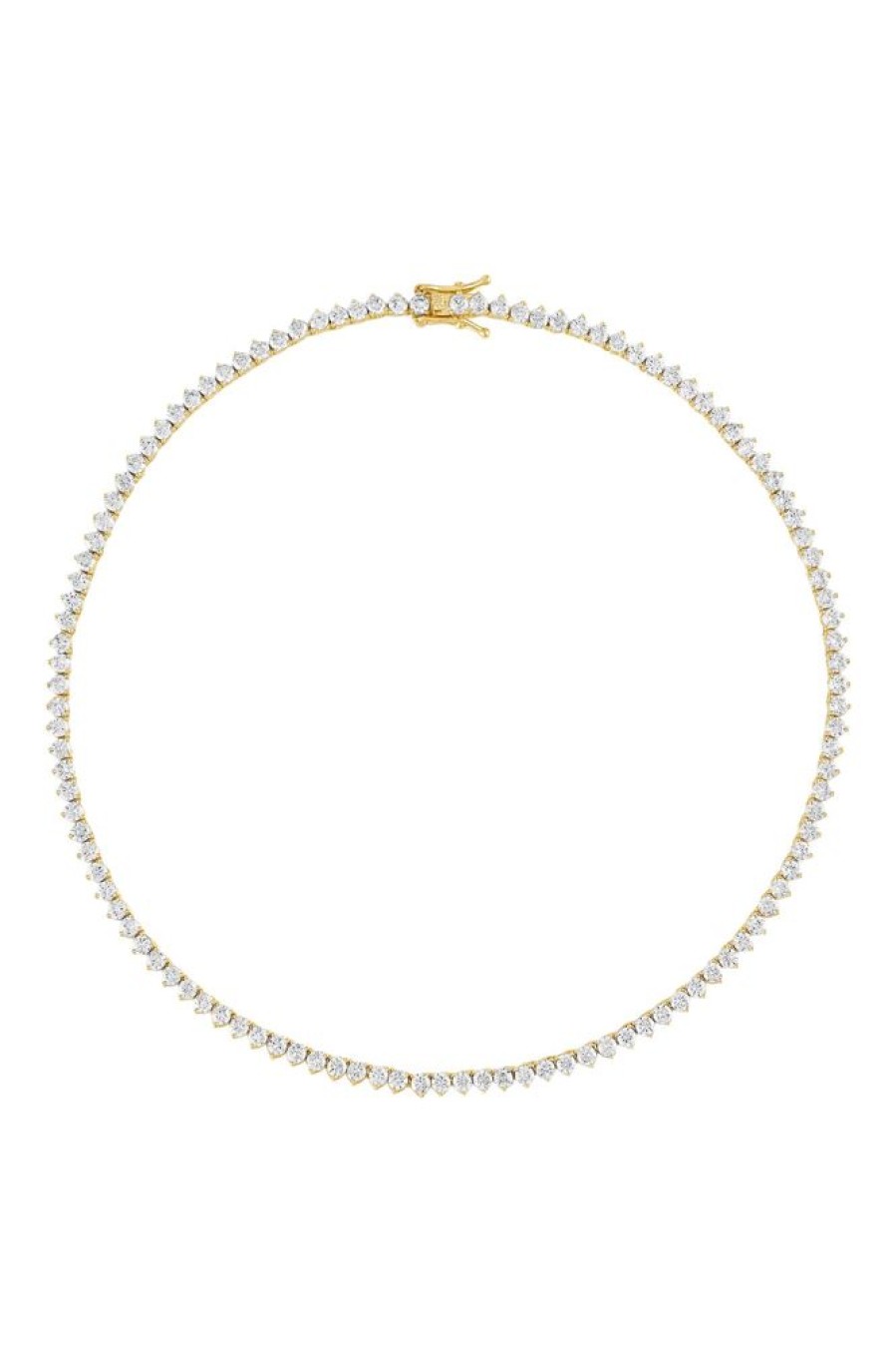 Jewelry ALEXA LEIGH FINE JEWELRY | Alexa Leigh Crystal Tennis Necklace In Yellow Gold