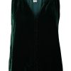 Tops VELVET | Velvet Prima Silk Velvet Tank In Cavern