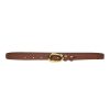 Accessories Frame Denim | Frame Denim Petite Organic Shape Belt In Tobacco