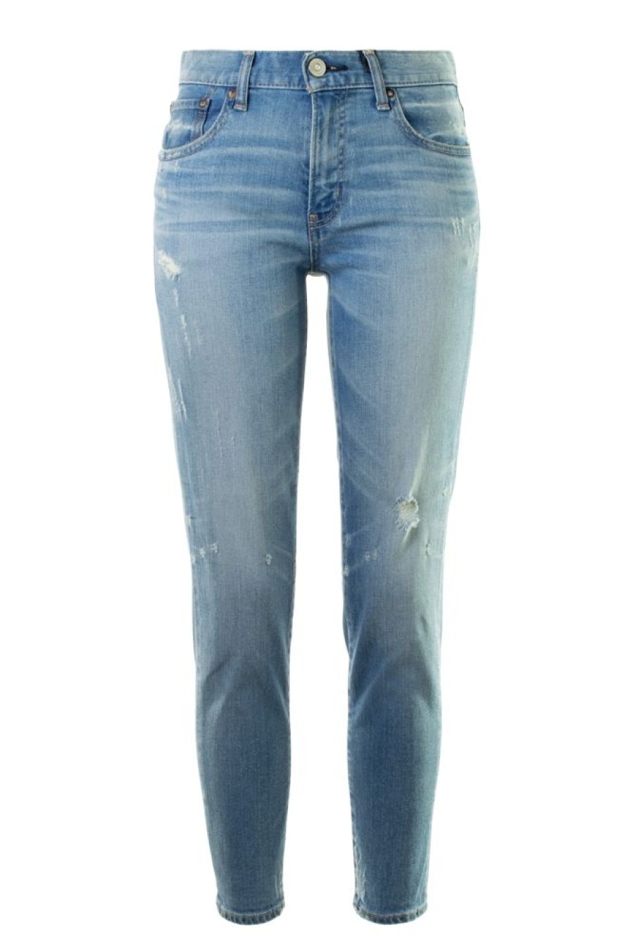 Denim Moussy Denim | Moussy Velma Skinny In Blue Light Blue