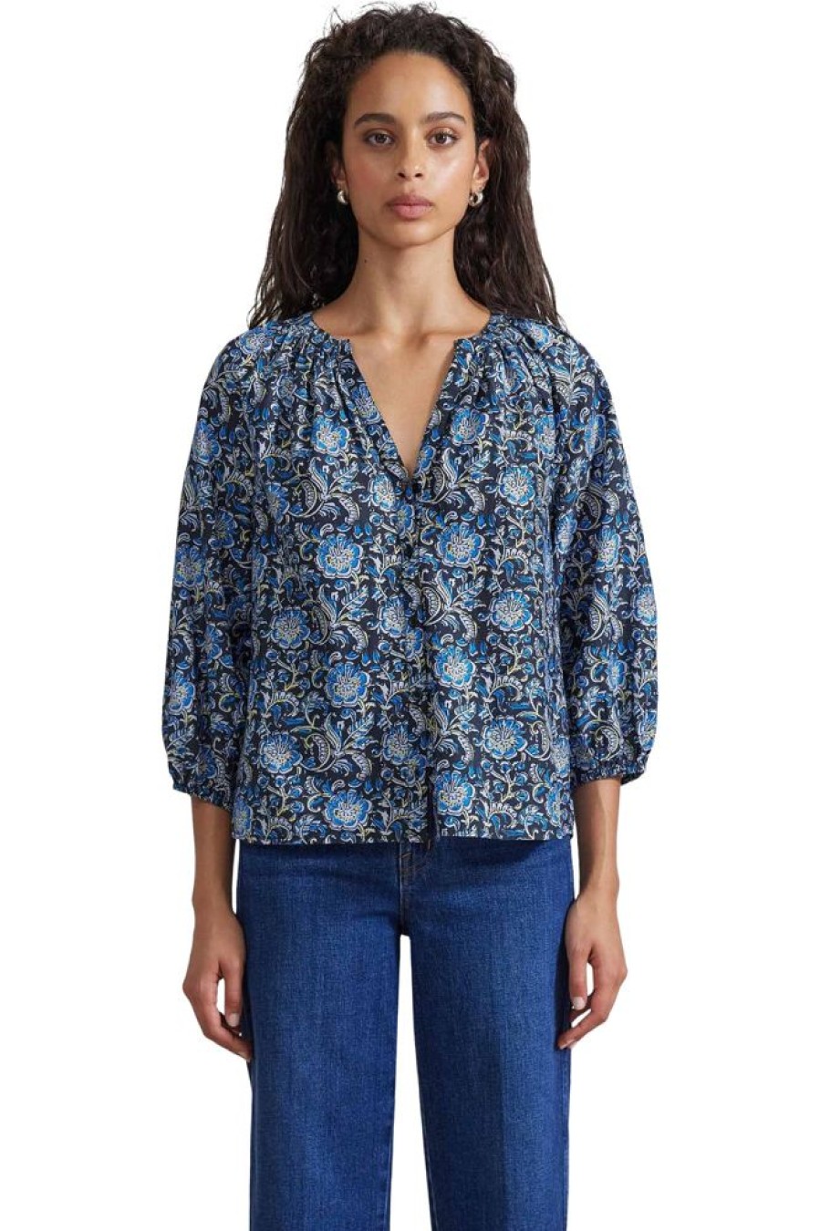 Tops Apiece Apart | Apiece Apart Mitte Top Infortuna Folk Floral