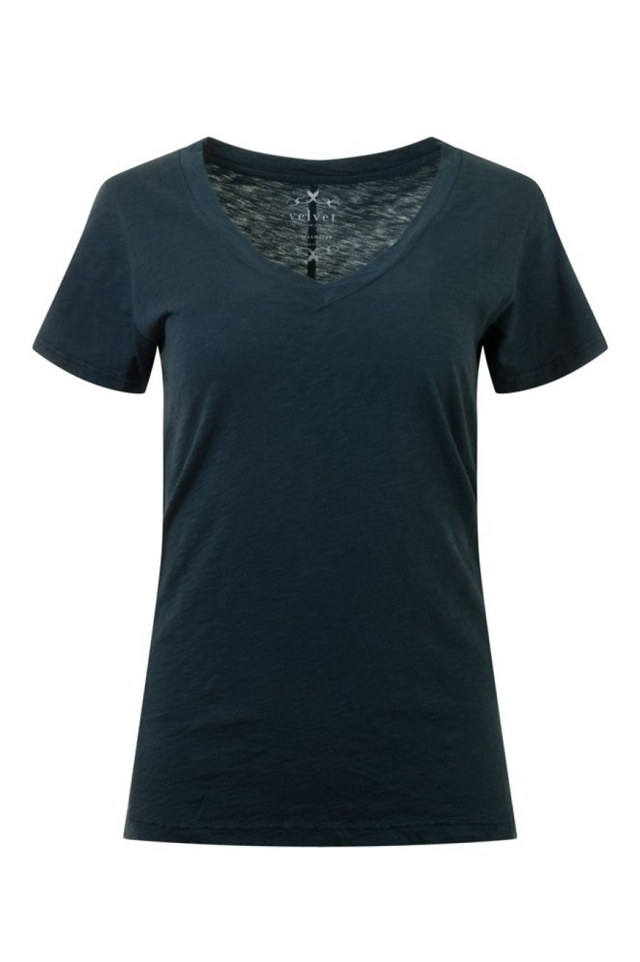 Tops VELVET | Velvet Lilith V-Neck Tee