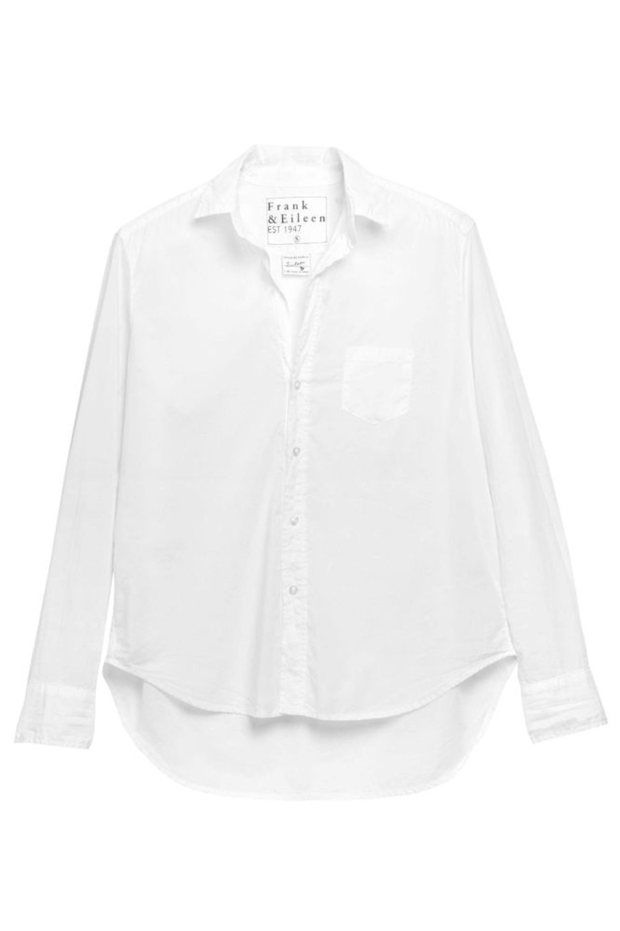 Tops Frank & Eileen | Frank & Eileen Eileen Shirt In Featherweight White Light Poplin White