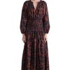 Dresses & Jumpsuits Apiece Apart | Apiece Apart Esparta Long Sleeve Maxi Dress In Deep Botanical Floral