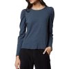 Tops VELVET | Velvet Tora Long Sleeve Knit Top In Shadow