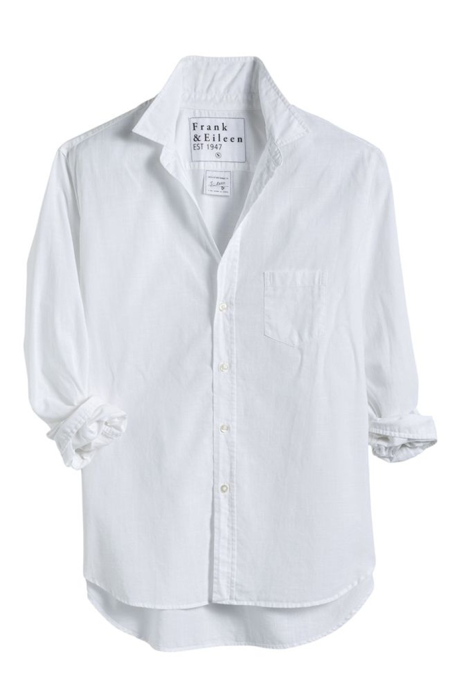 Tops Frank & Eileen | Frank & Eileen Eileen Shirt In White Chambray