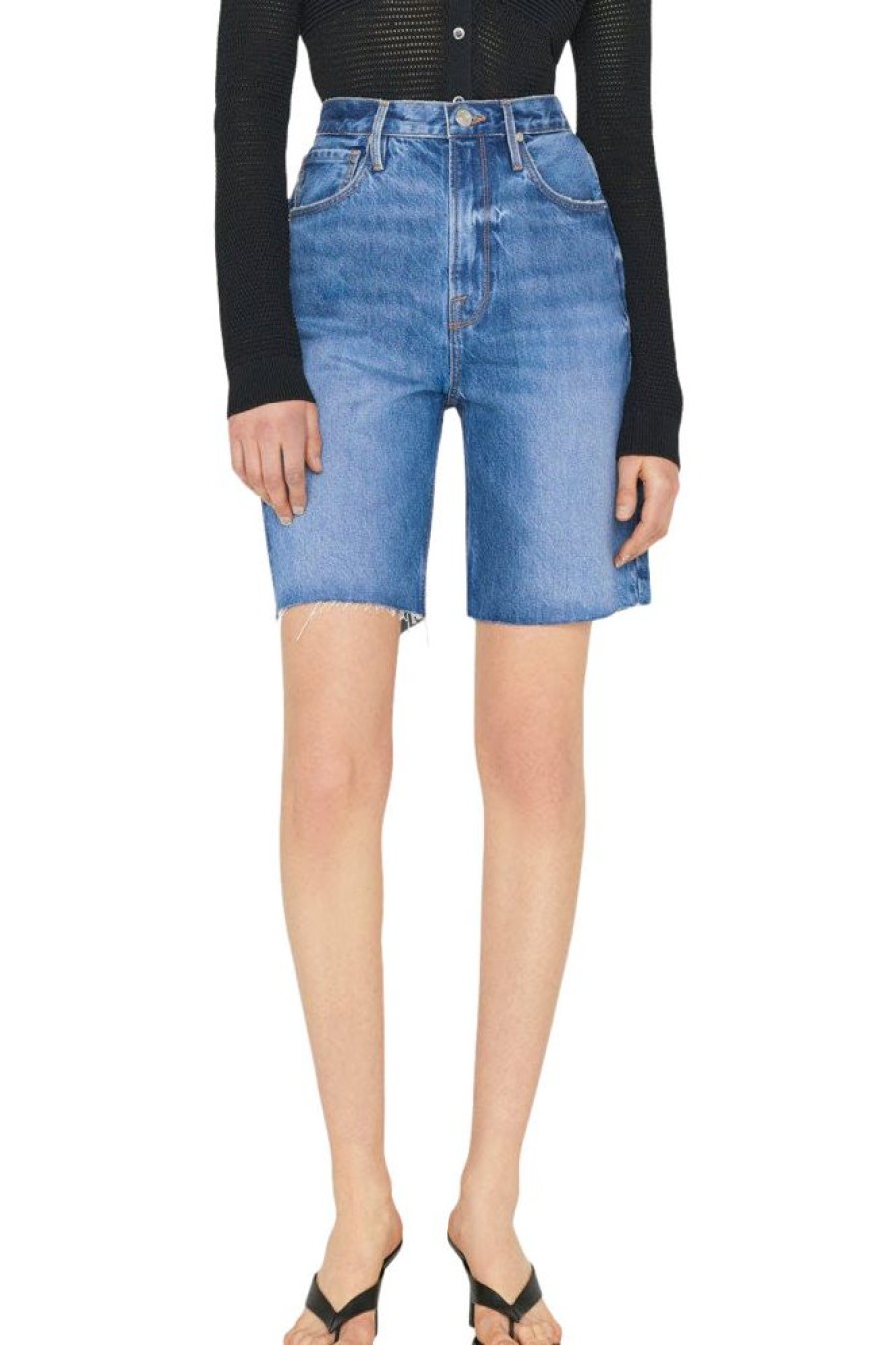 Pants, Shorts, & Skirts Frame Denim | Frame Denim High Rise Bermuda Shorts In Del Amo