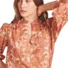 Tops Trovata | Trovata Birds Of Paradis Bailey Blouse In Autumn Paisley